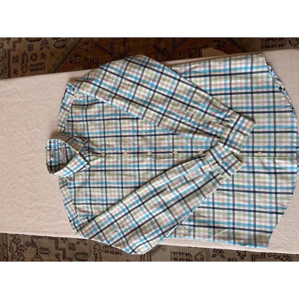 Peter Millar Crown Ease Men's Large Casual Button-Down Shirt